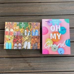 Set of 2 “Perfectly Puzzling” Fall Themed 1000 piece Puzzles